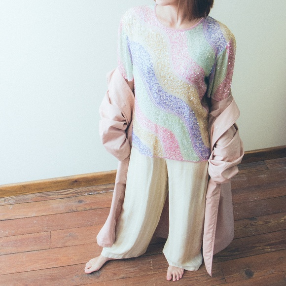 Cream & White Isabel Ardee Pants - Size 4 (EUC) - Picture 5 of 5